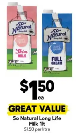 Drakes So Natural Long Life Milk offer