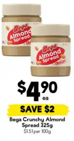 Drakes Bega Crunchy Almond Spread offer