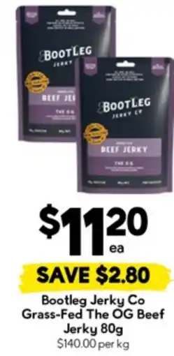 Drakes Bootleg jerky co grass-fed the og beef offer