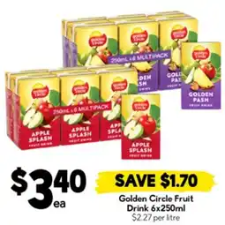 Drakes Golden Circle Fruit Drink offer