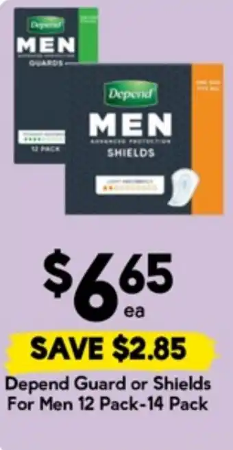 Drakes Depend Guard or Shields For Men offer