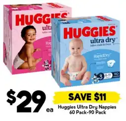 Drakes Huggies Ultra Dry Nappies offer