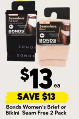 Drakes Bonds Women's Brief or Bikini Seam Free offer