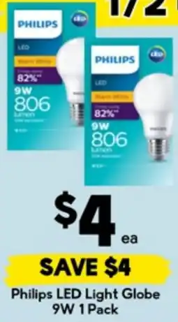 Drakes Philips LED Light Globe 9W offer