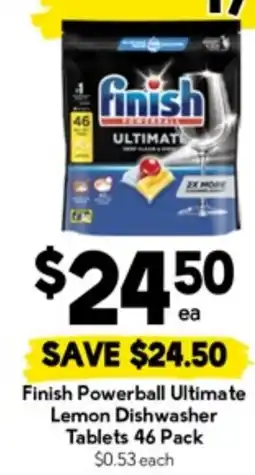 Drakes Finish Powerball Ultimate Lemon Dishwasher Tablets offer