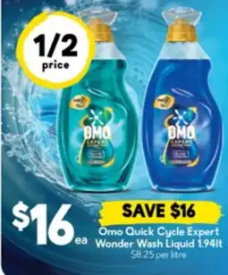 Drakes Omo Quick Cycle Expert ea Wonder Wash Liquid offer