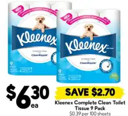 Drakes Kleenex Complete Clean Toilet offer