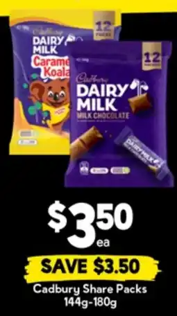 Drakes Cadbury Share Packs offer