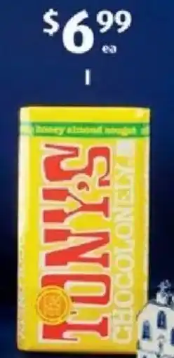 ALDI Tony's Chocolonely Chocolate Block offer