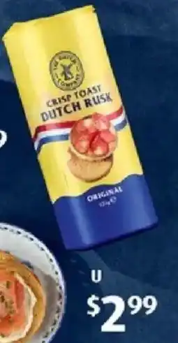 ALDI Original Dutch Rusks offer