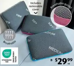 ALDI Performance Memory Foam Support Pillow Assortment offer