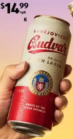ALDI Budějovický Budvar offer