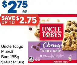 Foodland Uncle Tobys Muesli Bars offer