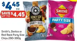 Foodland Smith's, Doritos or Red Rock Party Size Chips offer