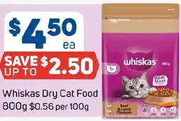 Foodland Whiskas Dry Cat Food offer