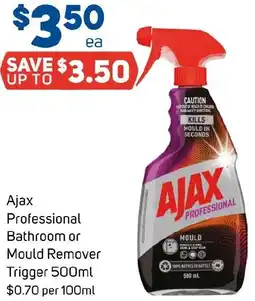 Foodland Ajax Professional Bathroom or Mould Remover Trigger offer