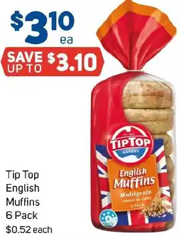 Foodland Tip Top English Muffins offer
