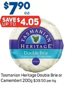 Foodland Tasmanian Heritage Double Brie or Camembert offer