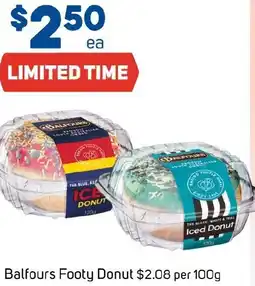 Foodland Balfours Footy Donut offer