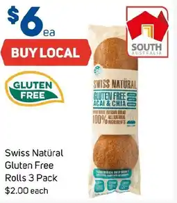 Foodland Swiss Natural Gluten Free Rolls offer