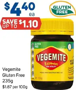 Foodland Vegemite Gluten Free offer