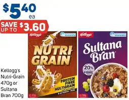 Foodland Kellogg's Nutri-Grain Sultana Bran offer