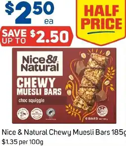 Foodland Nice & Natural Chewy Muesli Bars offer