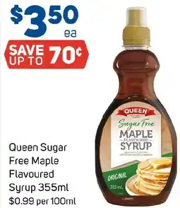 Foodland Queen Sugar Free Maple Flavoured Syrup offer