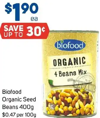 Foodland Biofood Organic Seed Beans offer