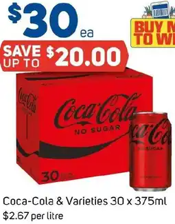 Foodland Coca-Cola & Varieties offer