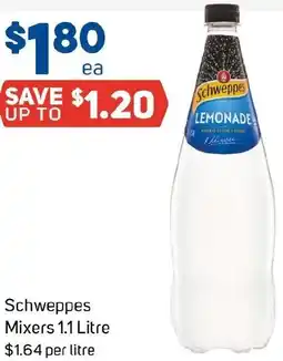 Foodland Schweppes Mixers offer