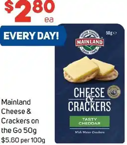 Foodland Mainland Cheese & Crackers on the Go offer