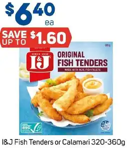 Foodland I&J Fish Tenders or Calamari offer