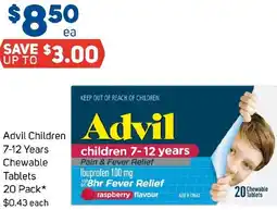 Foodland Advil Children 7-12 Years Chewable Tablets offer