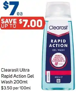 Foodland Clearasil Ultra Rapid Action Gel Wash offer