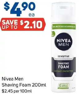 Foodland Nivea Men Shaving Foam offer