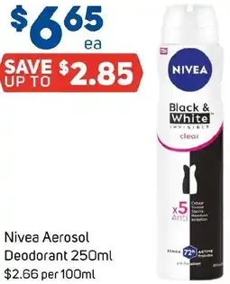 Foodland Nivea Aerosol Deodorant offer