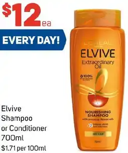 Foodland Elvive Shampoo or Conditioner offer