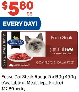 Foodland Fussy Cat Steak Range offer