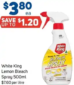 Foodland White King Lemon Bleach Spray offer