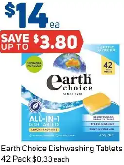 Foodland Earth Choice Dishwashing Tablets 42 Pack offer