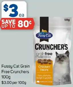 Foodland Fussy Cat Grain Free Crunchers offer