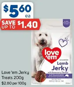 Foodland Love 'em Jerky Treats offer