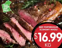 Spudshed Beef Porterhouse Economy Whole offer