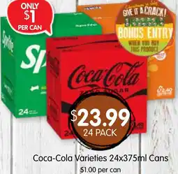 Coca-Cola Varieties Cans