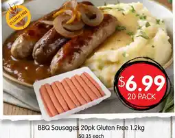 Spudshed BBQ Sausages 20pk Gluten Free offer