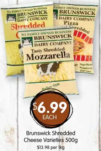 Spudshed Brunswick Shredded Cheese Varieties offer