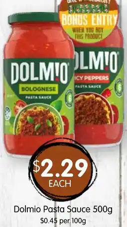 Spudshed Dolmio Pasta Sauce offer