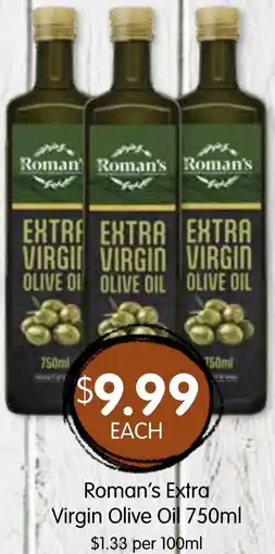 Spudshed Roman's Extra Virgin Olive Oil offer