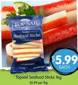 Spudshed Topsail Seafood Sticks offer